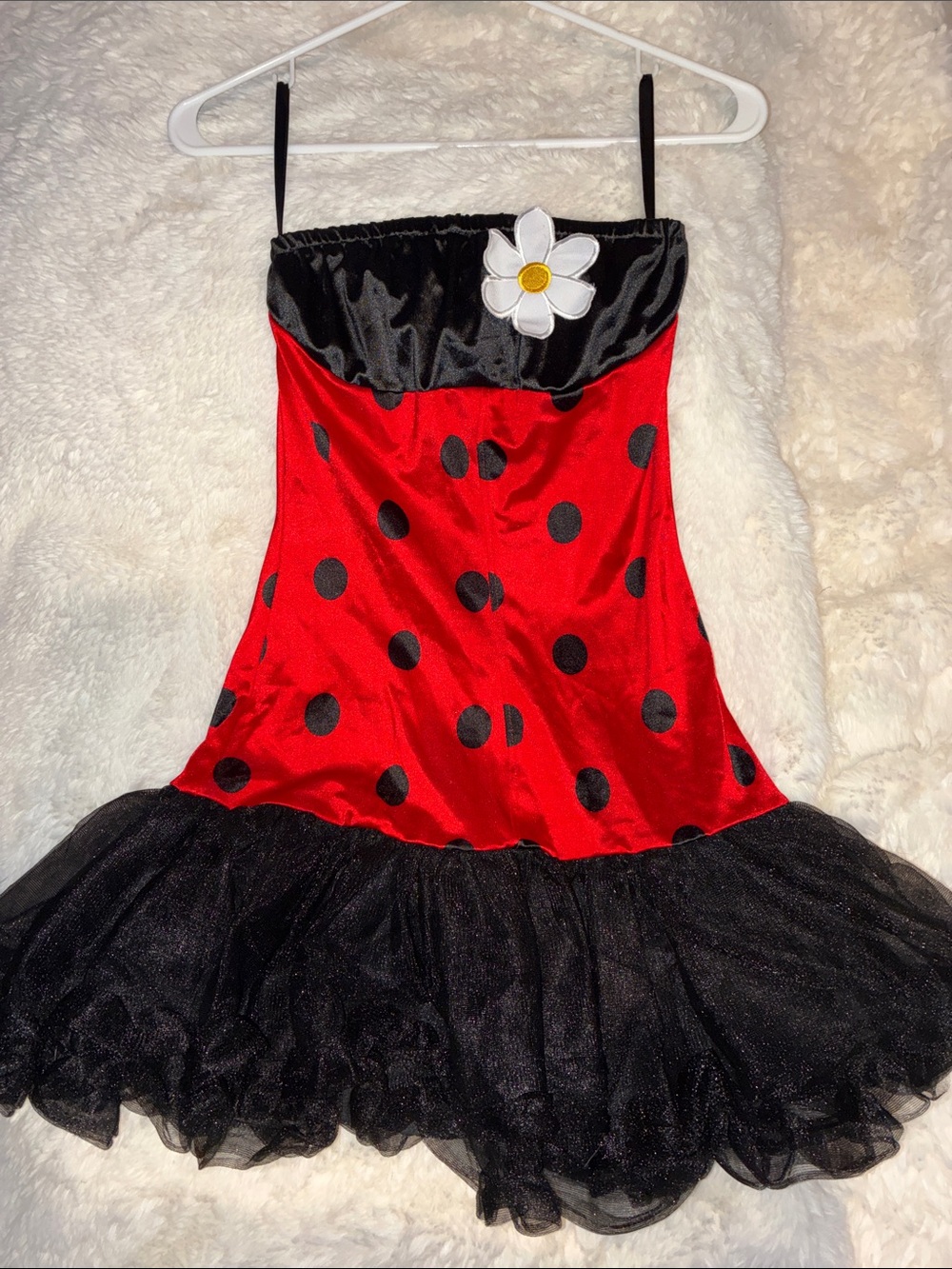 Red and Black Ladybug Tulle Costume Dress